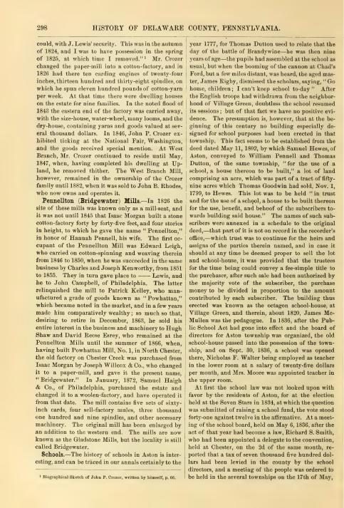 Page 298 of Ashmead's History of Delaware County, 1884